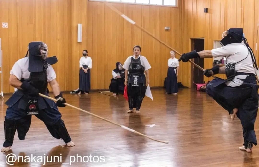 Shiai con bōgu